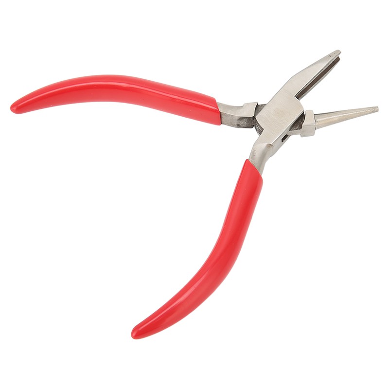 Jewelry Plier Slotted High Carbon Steel Rubber Handle Wire Bending