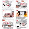 Cabinet Lock,Combination Padlock,U Shaped Padlock,Stainless Steel Gym Locker Lock Code