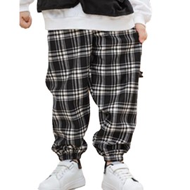 Children Casual Jogger Pants Warm Plush Comfortable Trousers for Young and Middle Aged Kids School Daily 130 for 115 to 125cm / 45.3 to 49.2in Height
