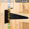 EVCUHASL 10 Inch T-Strap Gate Hinges, Shed Barn Door Hinges