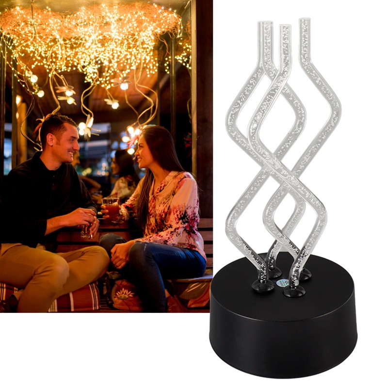 Bubble Color Changing LED Table Lamp Dancing Rotary Stick Lamp