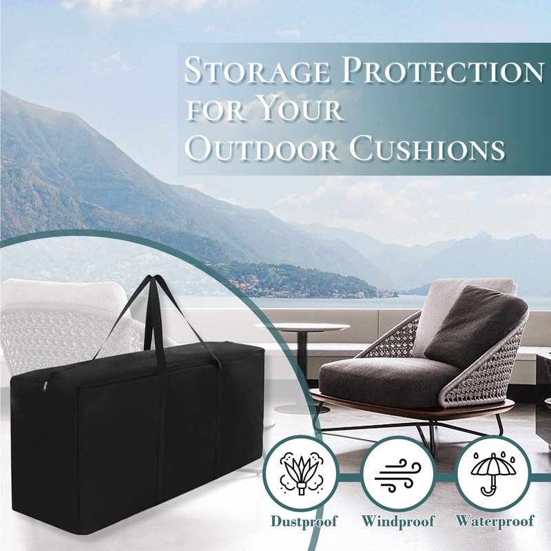 TUAKIMCE 260L Large Storage Bags, 210D Waterproof Dust-proof Duvet Storage