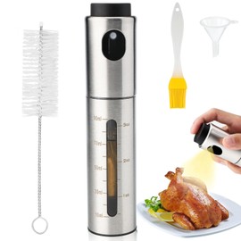 Sailench Oil Sprayer for Cooking,Olive Oil Spray 100ml Oil Dispenser Bottle for Kitchen Air Fryer Accessories Frying Banking Grilling Roasting Barbecue (style1)