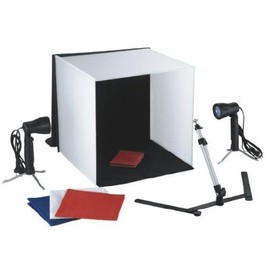 Ardinbir Photo Studio 16" 40cm Square White Photo Light Table Top Soft Box Tent with 100w Lighting Kit and Camera Stand