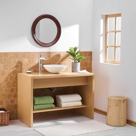 BWE Vessel Sink Faucet Chrome Polished Waterfall Spout Tall Body Single Hole with Brass Pop Up Drain Assembly Without Overflow Bathroom Lavatory Vanity Faucets Commercial