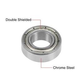 TOP-VIGOR 2Pcs 688ZZ Deep Groove Ball Bearings, Z1 8mm x 16mm x 5mm Double Sealed Industrial Bearings, Chrome Steel Skateboard Bearings for Electrical Instrument Equipment