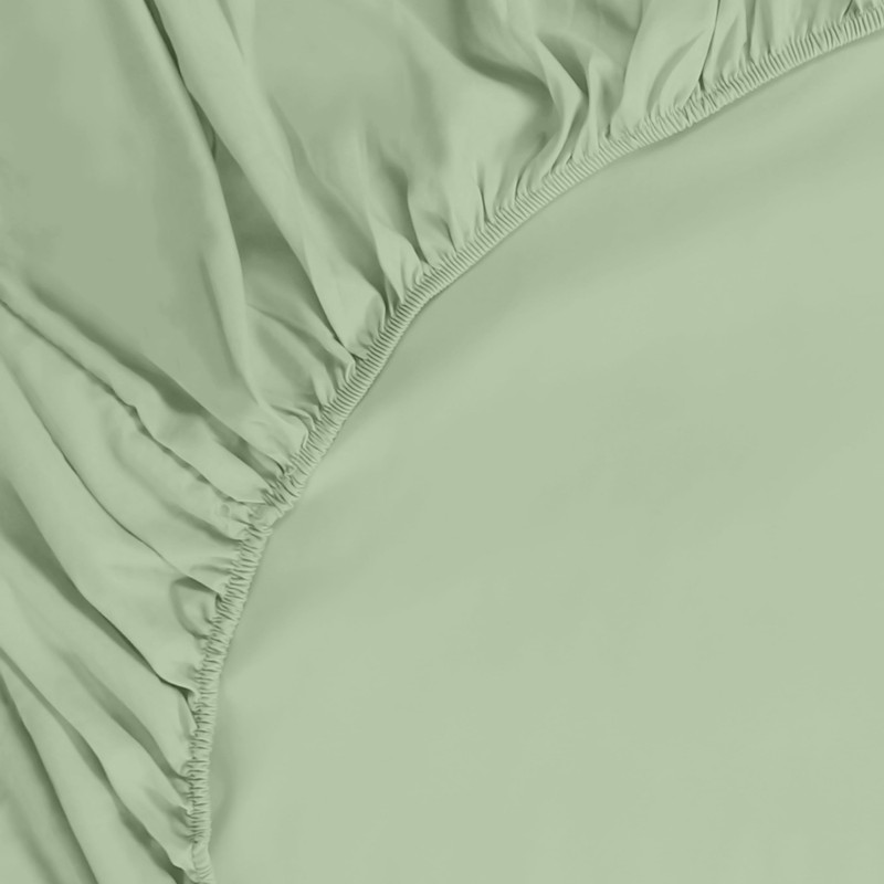 Utopia Bedding Fitted Sheet Double, Sage - Deep Pocket 14