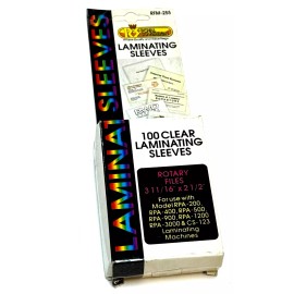 Royal Sovereign RFM-255 Business Card Laminating Sleeves 3-11/16" x 2-1/2" 100PK