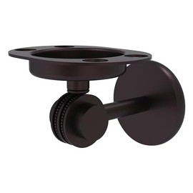 Allied Brass 7226D-ABZ Satellite Orbit Two Collection Tumbler and Toothbrush Holder with Dotted Accents, Antique Bronze