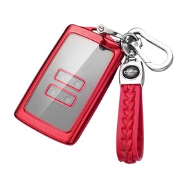 Z.MYUKI 5 Farben Z.MYUKI Bigster Schlsselhlle mit Schlsselanh?nger fr Dacia Bigster 2024-2025 2026 Zubeh?r Key Cover (Rot)