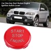 Sports Red Engine Start Stop Button Cover Starter Button Decal
