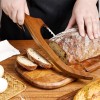 HAOIOKSC Bread Slicer for Homemade, 15.7 In Wooden Sourdough Knife-