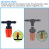 24 Pieces Adjustable Nozzle Sprinklers (Integrated Shaped) with 4/7 Flat