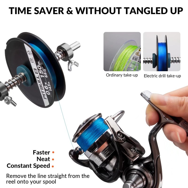 THKFISH Fishing Line Winder Fishing Line Remover Unwinding Function C-Line