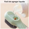 Cepillo para Zapatos Dispensador de Jabón 2 en 1 Multiusos