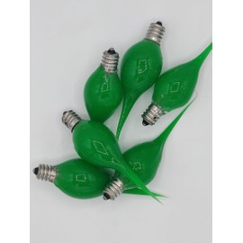 On The Bright Side Primitive Silicone Dipped 5 Watt Light Bulb - Pack of 6 - Green