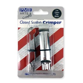 PME Closed Scallop Serrated Crimpers, Large and Small Sizes, Set of 2, Silver, 8.5 x 2 x 1.5 cm