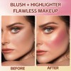 Boobeen Blush & Highlighter Powder, Natural Blendable Blusher & Highlighter