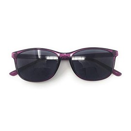 MyUV Women Bifocal Reading Sunglasses Reader Glasses Cateye Vintage Jackie Style For Men Women (Purple, 1.25)