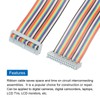 MECCANIXITY IDC Rainbow Wire Flat Ribbon Cable 2.54mm Pitch 30