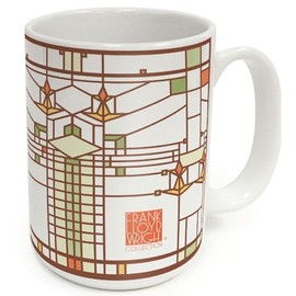 Highland Home Harley Bradley House Design by Frank Lloyd Wright 15 oz. Ceramic Mug Manufactured in the USA Dishwasher Safe Microwave Safe