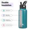Konokyo 32 oz Insulated Water Bottle Stainless Steel Sport Bottles