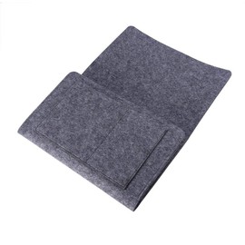 Garsent Remote Control Organiser Bag Felt Bed Sofa Storage Bag for Phone, Book, Magazines, TV Remote Control