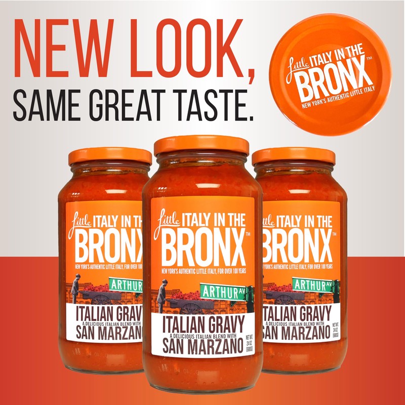 Little Italy Bronx Italian Gravy Sauce - Marinara Sauce, Pasta