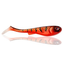FISHN XL GrumpyOne Select - 55gr, 18cm, extreme swimming action, fishing bait for pike fishing, softbait, swimbait, high catching power (Red Lady)