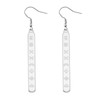 Long Earrings with Latvian Ethnic Signs 8 Signs Luck Protection