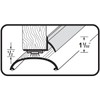 M-D Building Products 06056 36 in. Bronze Aluminum L-Shape Screw-on