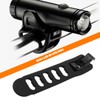 Briny River 2x Bicycle Light Replacement Rubber Strap 1-LED-RP-STR-V404 Compatible