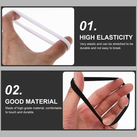 BESTonZON Loom Potholder Loops, 192pcs Weaving Loom Loops Potholder Elastic Weaving Loops Craft Flexible Loom DIY Kit Kids Adults DIY Crafts Supplies