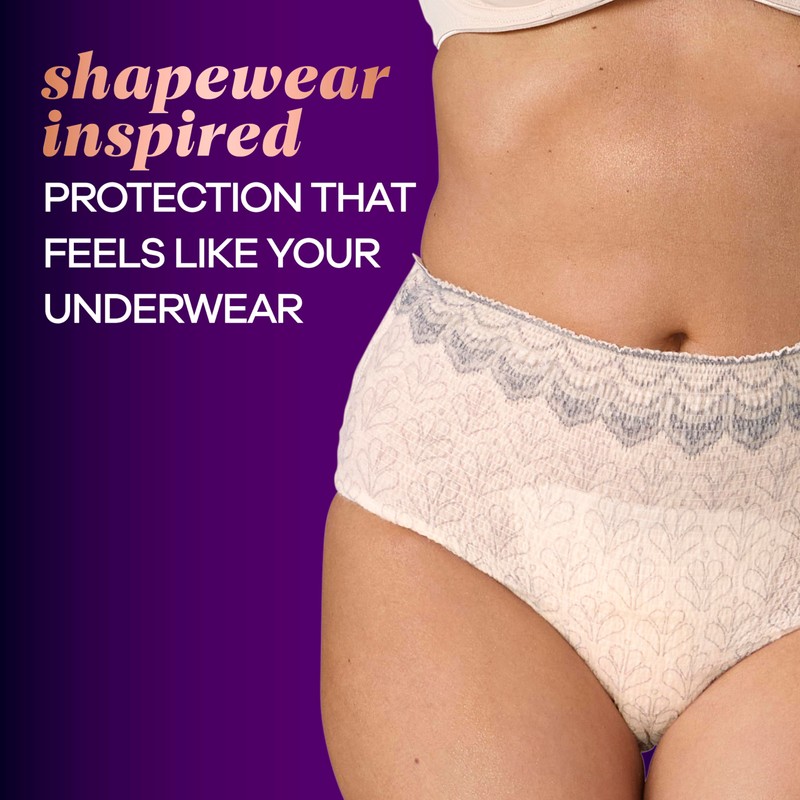 Always Discreet Boutique Incontinence and Postpartum Underwear for Women, Maximum