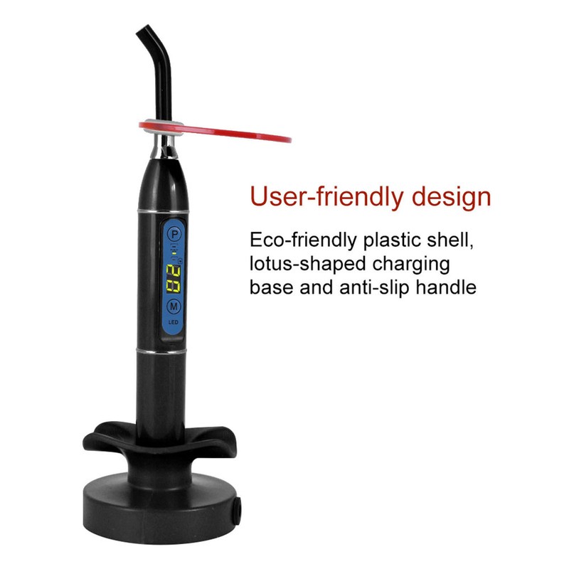 Wireless Cordless LED Dental Curing Machine Light Lamp Black -240V