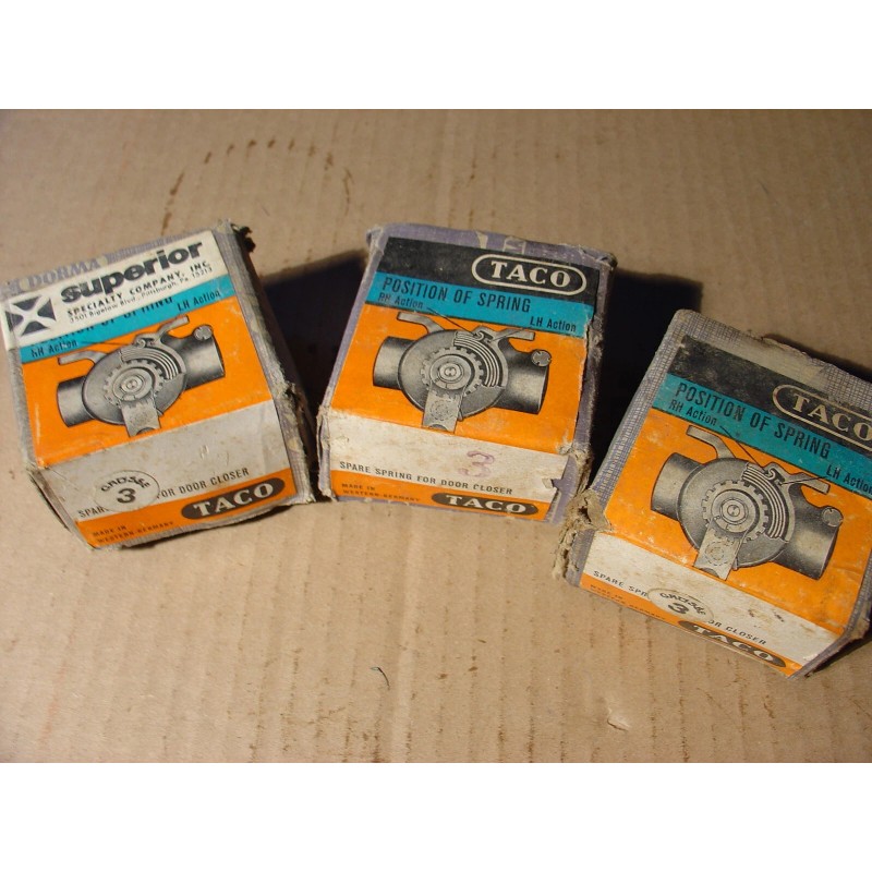 Dorma Taco #3 Door Closer Spring 4 Available Sale is