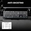 EPOMAKER Aula F108 Wireless Gaming Keyboard, Full Size Mechanical Keyboard