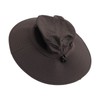 Sun Hat Nylon Dark Gray UV Protection Breathable Adjustable Wide