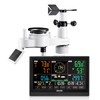 VEVOR 7-in-1 Wireless Weather Station, 7.5-Inch VA Display, Solar Powered
