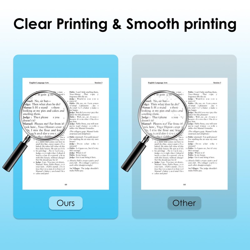 KNAON A4 Thermal Printer Paper, 100 Sheets 8.5 x 11