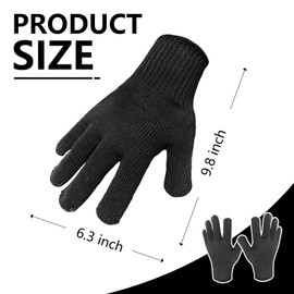 Tezuyok Bird Training Anti-Bite Gloves, Bite Proof Gloves, Small Animal Handling Chewing Protective for Small Animal Pet(Black