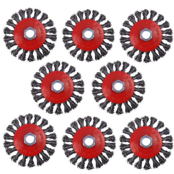 WENORA 8 Pack 4 Inch Wire Wheels for Angle Grinder,