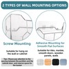 Cididu Kitchen Wrap Organizer Rack Wall Mount, Cabinet Door Organizer