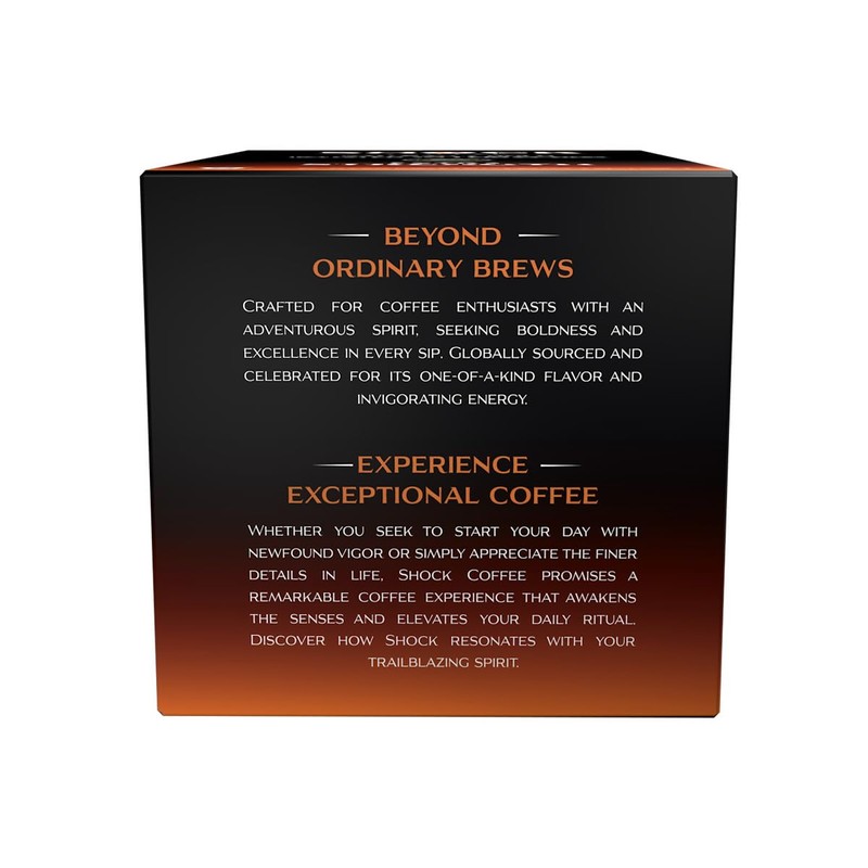 Shock Coffee Extra Strength Cups - Bold all Arabica Med-Dark