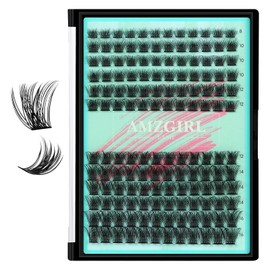 Lash Clusters 144Pcs Eyelash Extension Midnight Lashes Extensions Natural Cluster Lashes for Individual Eyelashes Extension by AMZGlRL(D-Mix8-16mm)