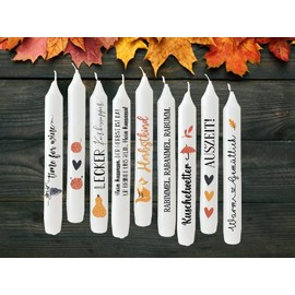 DIN A4 HERBST bunt Tattoofolie - Hygge - für Kerzen/Keramik