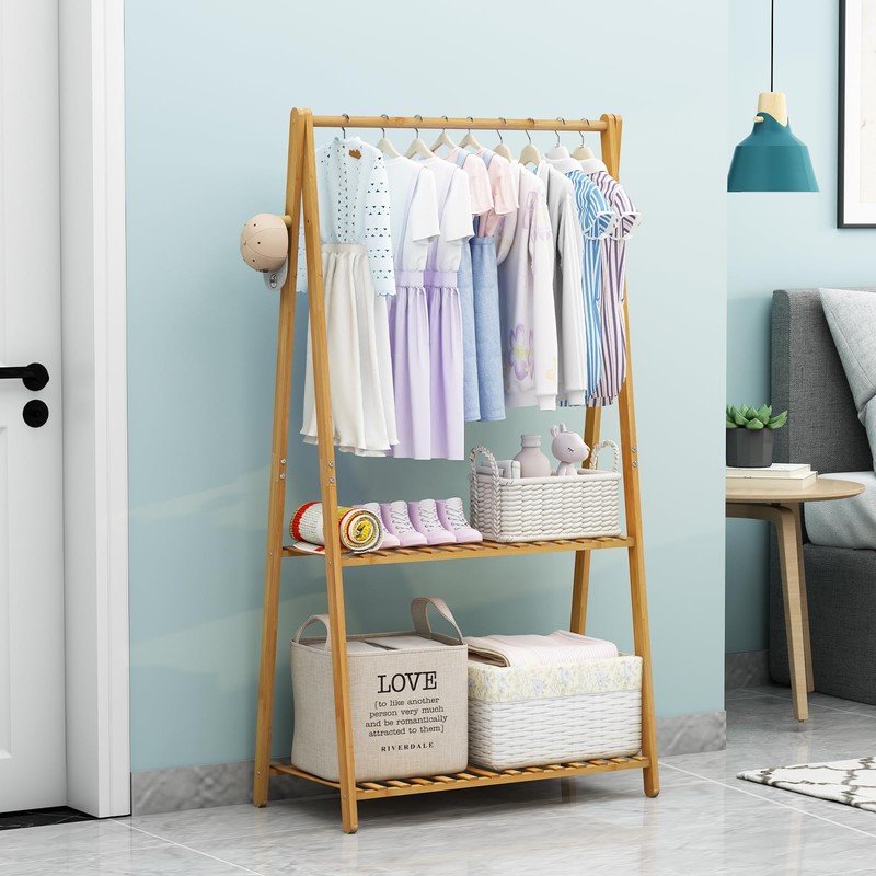 COOGOU Kids Clothing Rack for Hanging Clothes,Small Toddler Clothes Racks