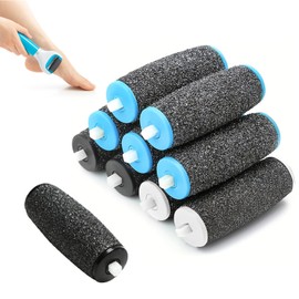 Huybaa Hornhautentferner Ersatzrollen, 10 Stück, Kompatibel mit Scholl Velvet Smooth, 3 Rauheitsstufen