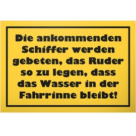 DankeDir! Schiffer - Plastic Sign 30 x 20 cm - Toilet Sign for Hanging Toilet Sign Toilet Sign Funny Toilet Sign - Guest Toilet Door Sign Wall Funny Decorative Men's Guest Toilet