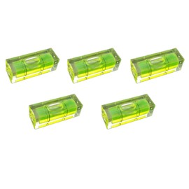 Pack of 5X Replacement Mini Spirit Level Bubble Square 29x10x10mm Small Acrylic Vials